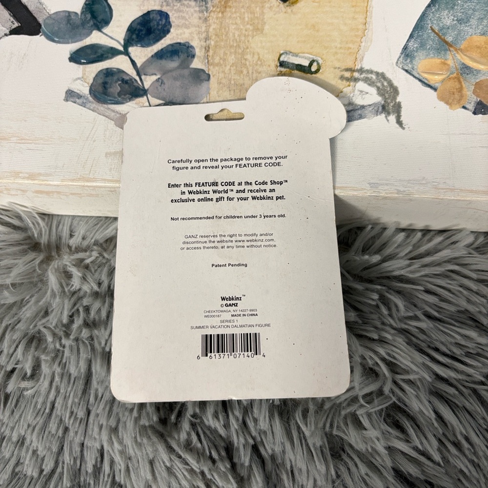 NWT NIP Ganz Webkinz Summer Vacation Dalmatian Toy Figurine Unused Code Bikini - Picture 10 of 13